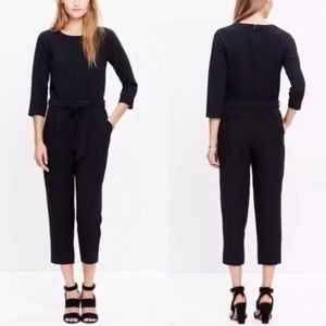 Madewell Sloan Jumpsuit Black size 10